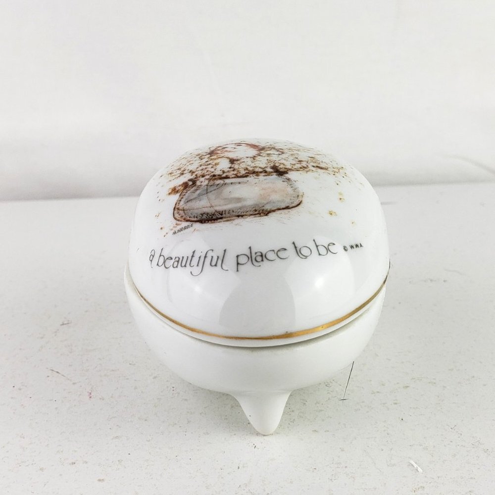 Holly Hobbie Porcelain Egg Trinket Box